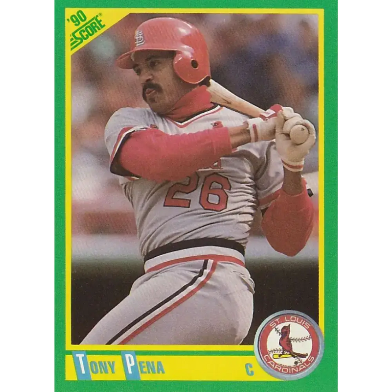 1990 Score #122 Tony Pena NM-MT St. Louis Cardinals Baseball Card - Baseball Card Single