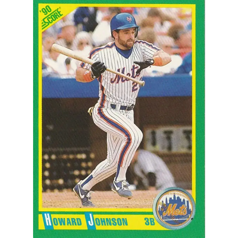 1990 Score #124 Howard Johnson NM-MT New York Mets Baseball Card - Baseball Card Single