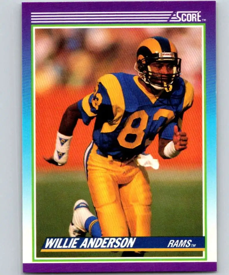 1990 Score #125 Willie Anderson NM-MT Los Angeles Rams Football Card - Football Card Single