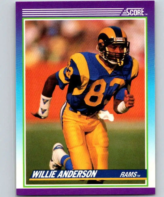 1990 Score #125 Willie Anderson NM-MT Los Angeles Rams Football Card