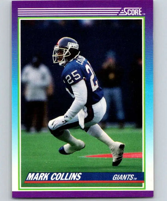 1990 Score #129 Mark Collins NM-MT New York Giants Football Card - Football Card Single