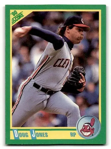 1990 Score #130 Doug Jones Cleveland Indians Baseball Cards EX/NM ID:58546 - Baseball Card Single
