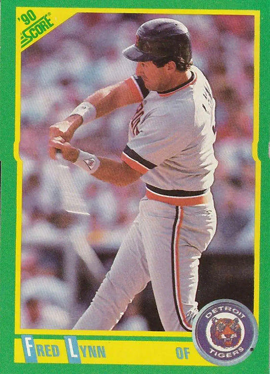 1990 Score #131 Fred Lynn EX Excellent Detroit Tigers Baseball Card