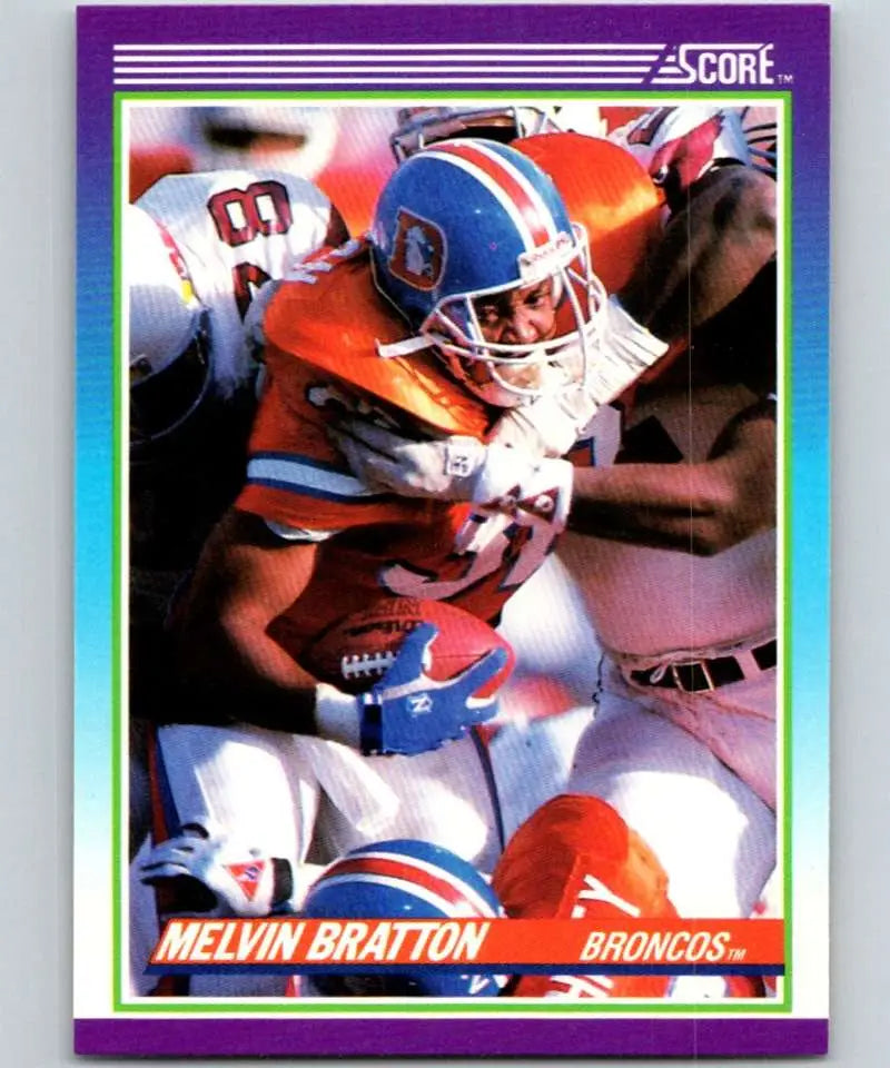 1990 Score #133 Melvin Bratton NM-MT RC Rookie Denver Broncos Football Card - Football Card Single