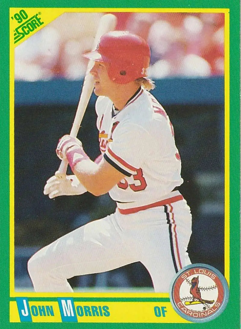 1990 Score #134 John Morris EX Excellent St. Louis Cardinals Baseball Card - Baseball Card Single