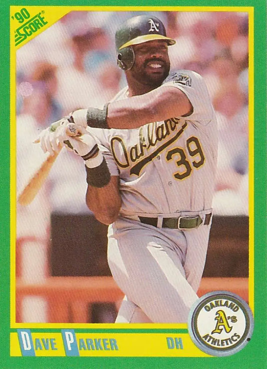 1990 Score #135 Dave Parker EX Excellent Oakland Athletics Baseball Card