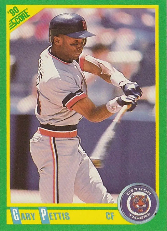 1990 Score #136 Gary Pettis EX Excellent Detroit Tigers Baseball Card
