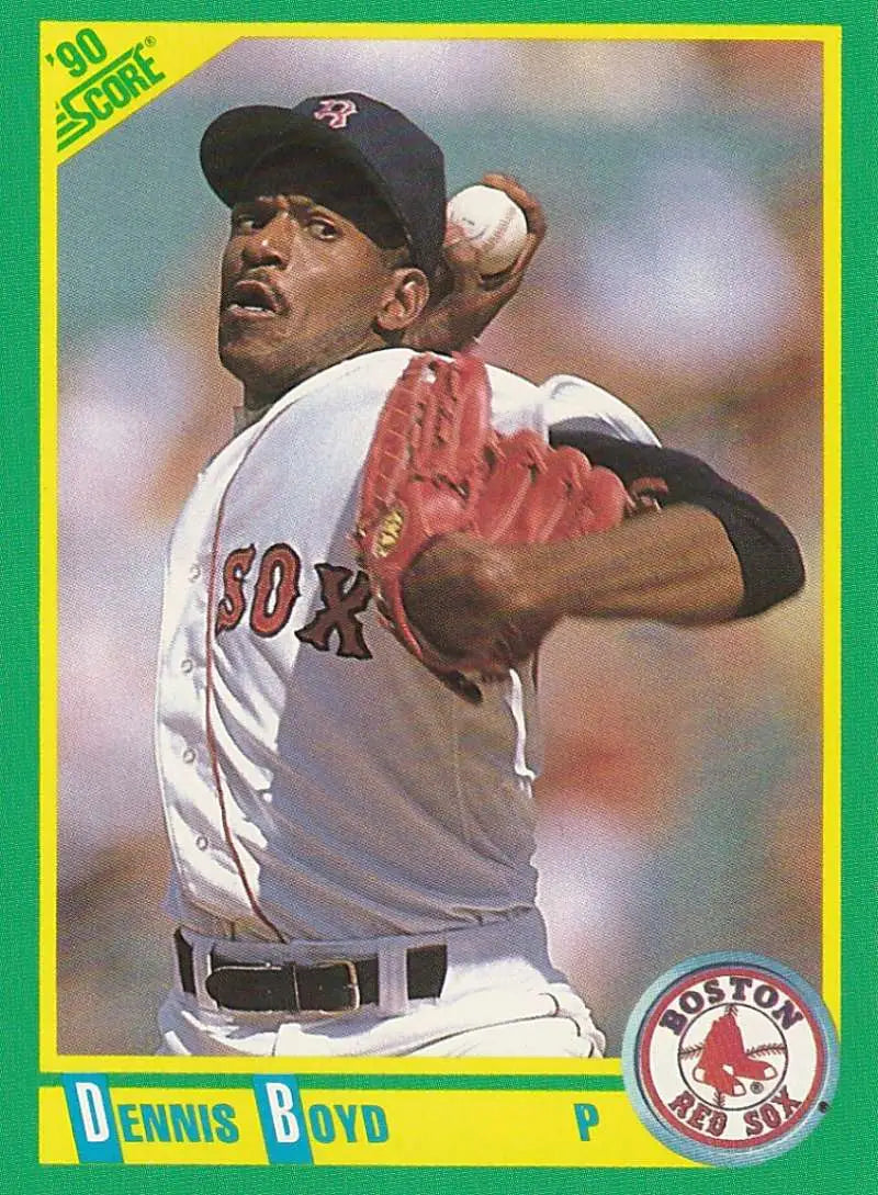 1990 Score #137 Oil Can Boyd EX Excellent Boston Red Sox Baseball Card - Baseball Card Single