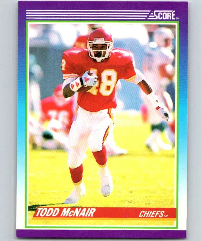 1990 Score #137 Todd McNair NM-MT RC Rookie Kansas City Chiefs Football Card - Football Card Single