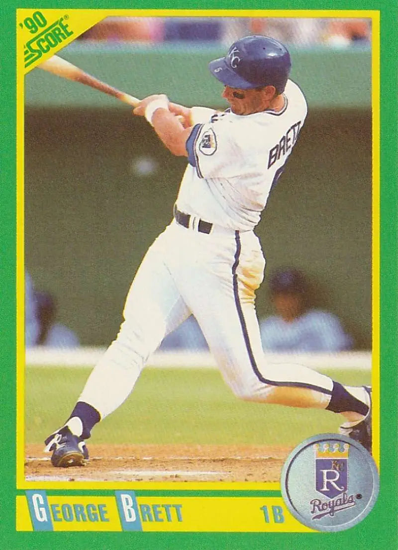 1990 Score #140 George Brett EX Excellent Kansas City Royals Baseball Card - Baseball Card Single