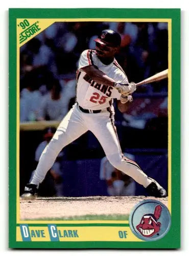 Original gloss Dave Clark baseball card from 1990 Score #141 Featuring Simply Sandoval