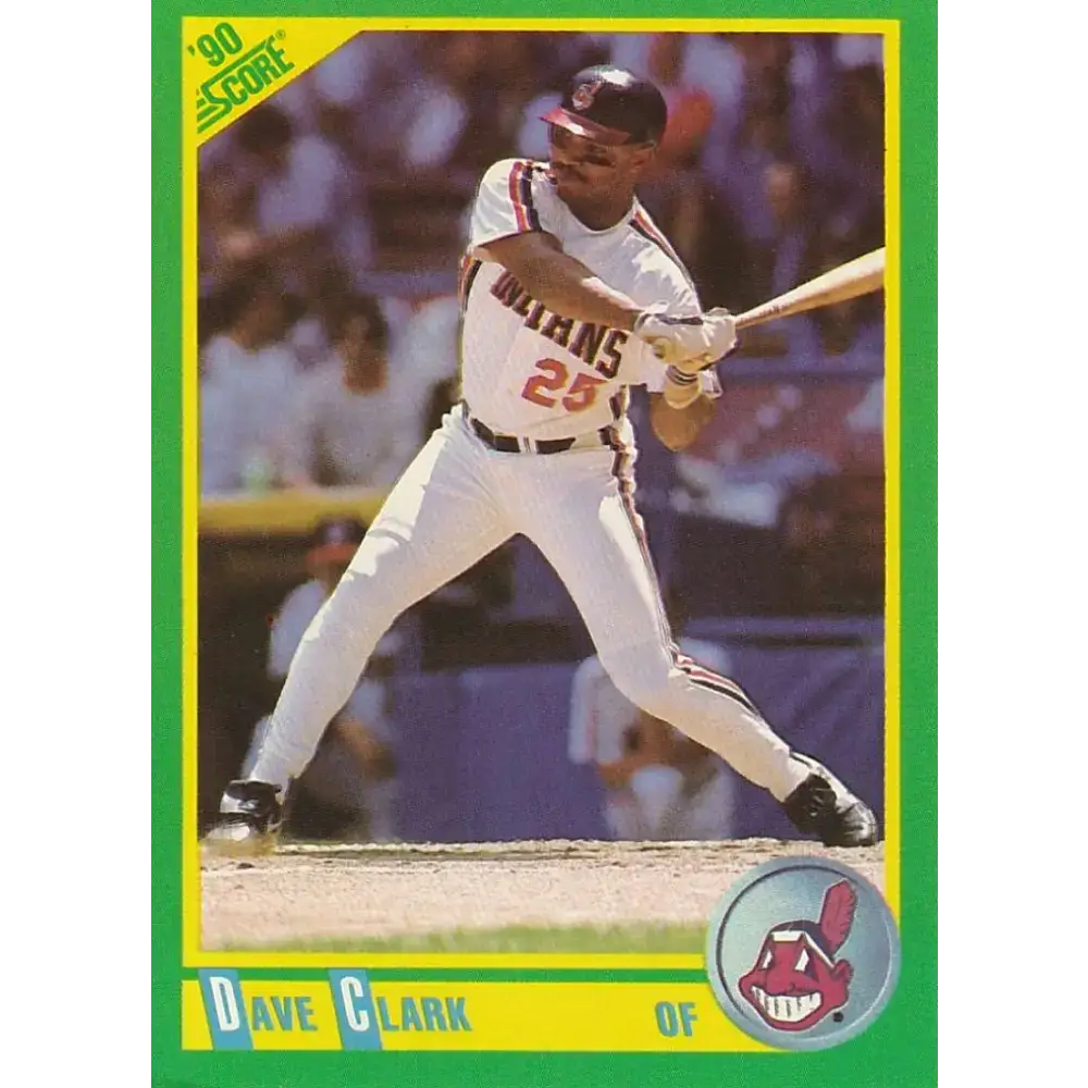 1990 Score #141 Dave Clark NM-MT Cleveland Indians Baseball Card - Baseball Card Single
