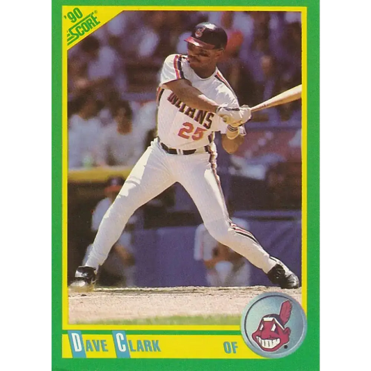 1990 Score #141 Dave Clark NM-MT Cleveland Indians Baseball Card - Baseball Card Single
