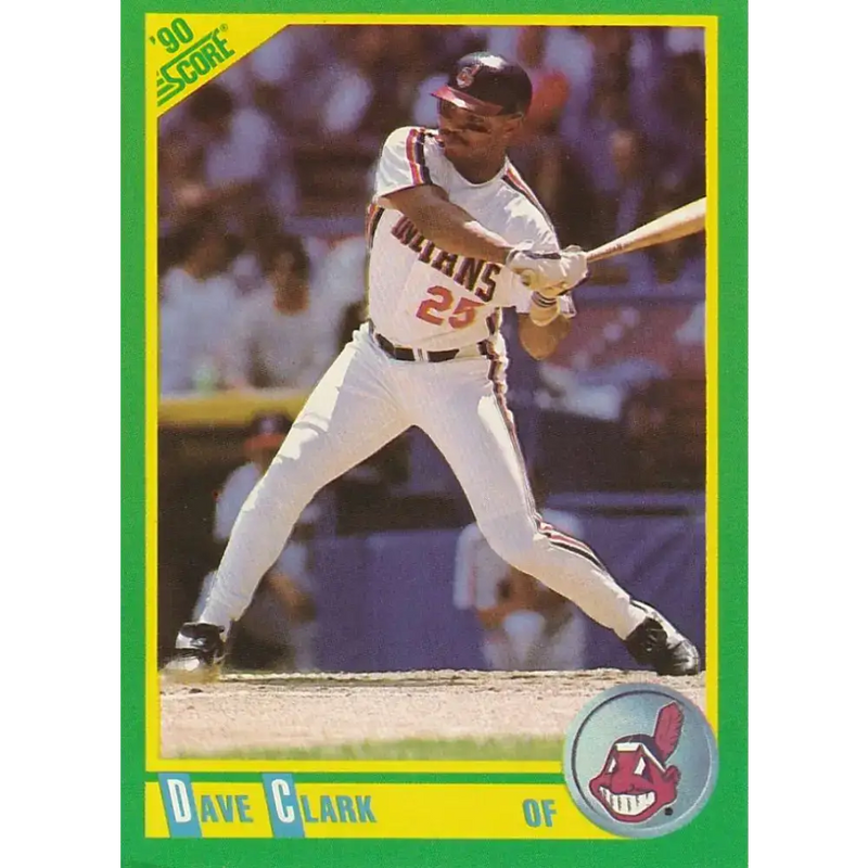 1990 Score #141 Dave Clark NM-MT Cleveland Indians Baseball Card - Baseball Card Single