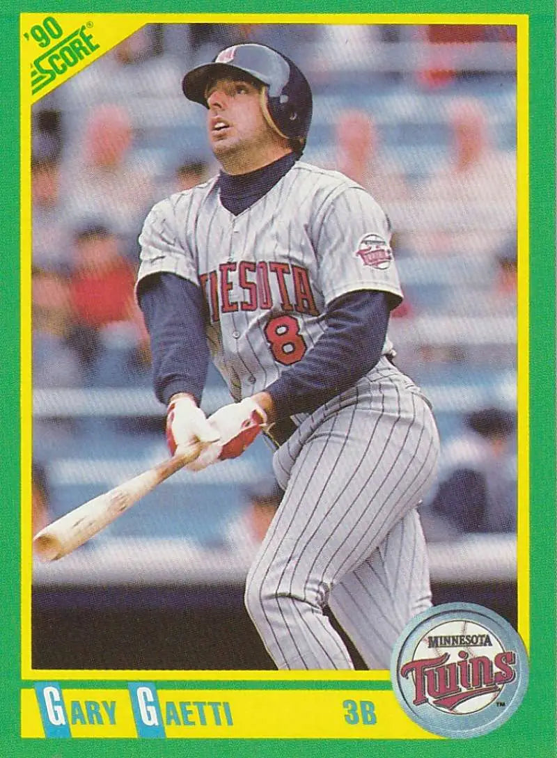 1990 Score #145 Gary Gaetti EX Excellent Minnesota Twins Baseball Card - Baseball Card Single