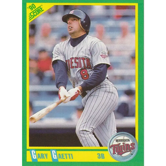 1990 Score #145 Gary Gaetti NM-MT Minnesota Twins Baseball Card - Baseball Card Single