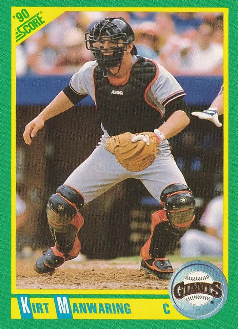1990 Score #146 Kirt Manwaring EX Excellent San Francisco Giants Baseball Card - Baseball Card Single