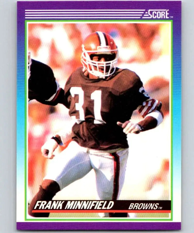 1990 Score #148 Frank Minnifield NM-MT Cleveland Browns Football Card - Football Card Single