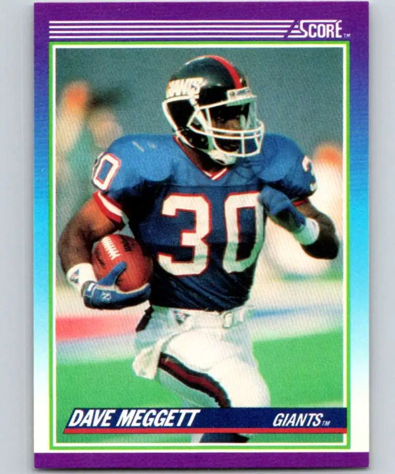 1990 Score #150 Dave Meggett NM-MT New York Giants Football Card