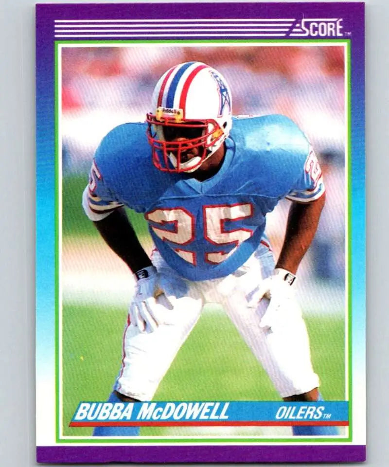 1990 Score #151 Bubba McDowell NM-MT Houston Oilers Football Card - Football Card Single