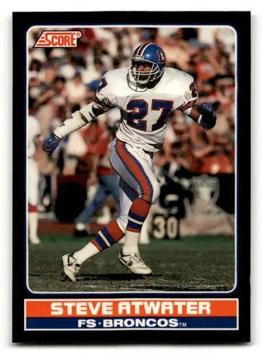 1990 Score #16 Steve Atwater Denver Broncos Football Cards NM-MT ID:62194 - Football Card Single