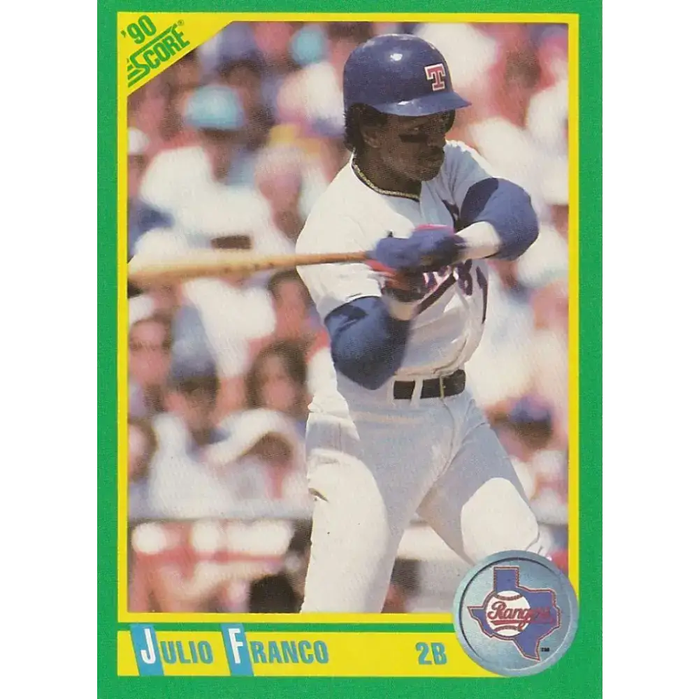 1990 Score #160 Julio Franco NM-MT Texas Rangers Baseball Card - Baseball Card Single