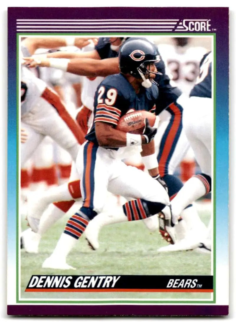 1990 Score #162 Dennis Gentry NM-MT Chicago Bears Football Card - Football Card Single