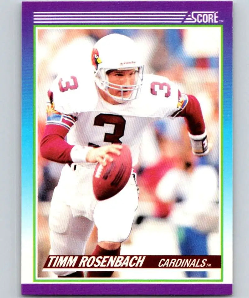 1990 Score #163 Timm Rosenbach NM-MT Phoenix Cardinals Football Card - Football Card Single