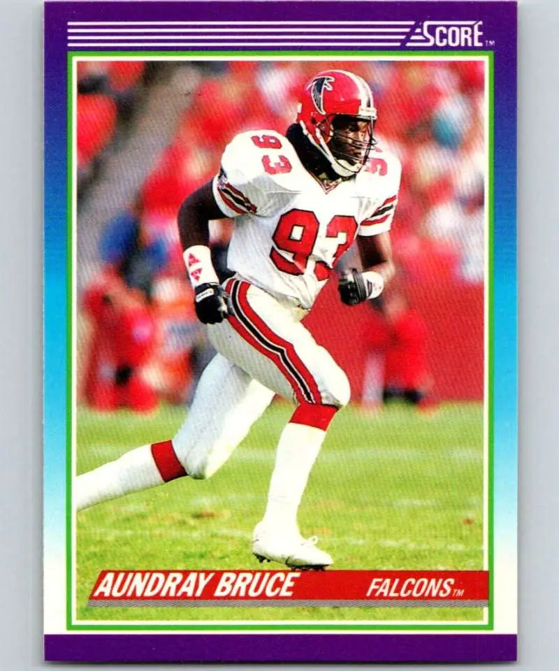 1990 Score #167 Aundray Bruce NM-MT Atlanta Falcons Football Card - Football Card Single