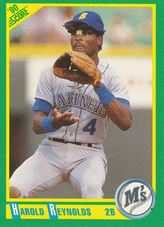 1990 Score #167 Harold Reynolds EX Excellent Seattle Mariners Baseball Card