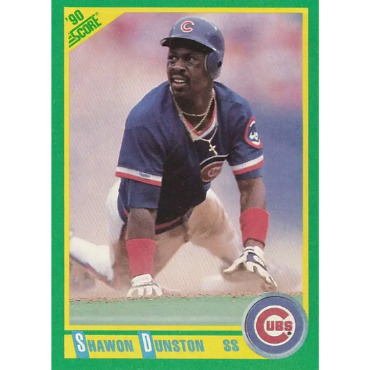1990 Score #169 Shawon Dunston NM-MT Chicago Cubs Baseball Card - Baseball Card Single