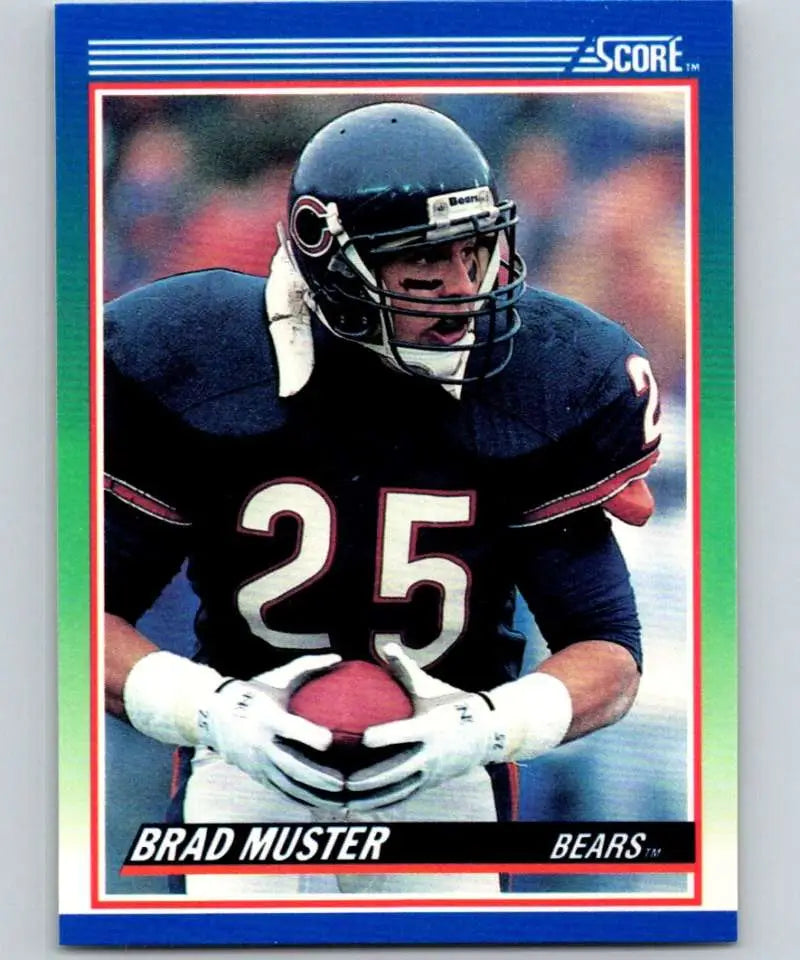 1990 Score #17 Brad Muster NM-MT Chicago Bears Football Card - Football Card Single