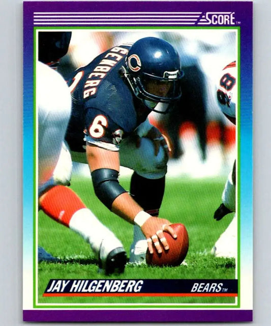 1990 Score #171 Jay Hilgenberg NM-MT Chicago Bears Football Card