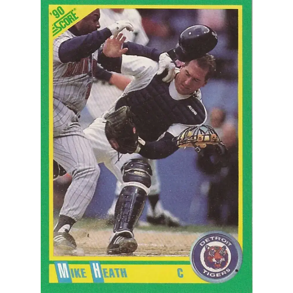 1990 Score #172 Mike Heath NM-MT Detroit Tigers Baseball Card - Baseball Card Single