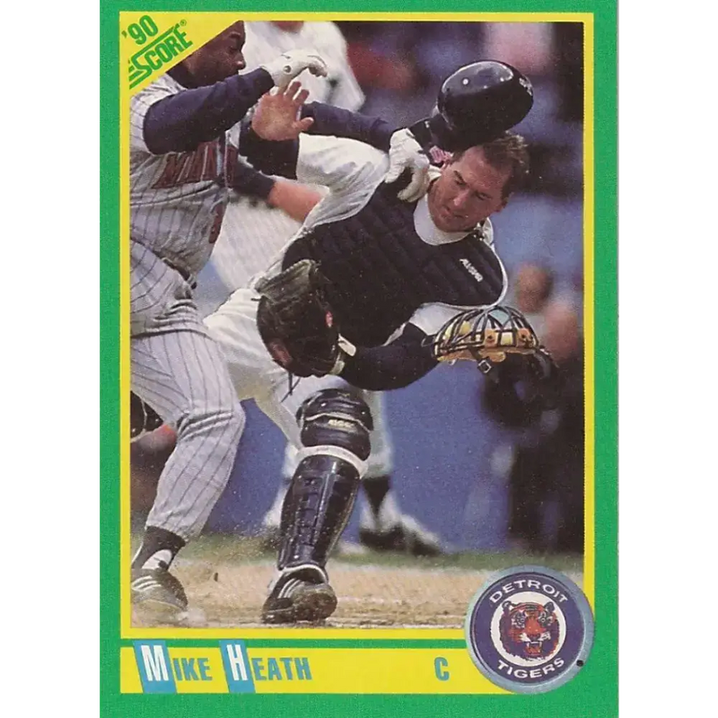 1990 Score #172 Mike Heath NM-MT Detroit Tigers Baseball Card - Baseball Card Single