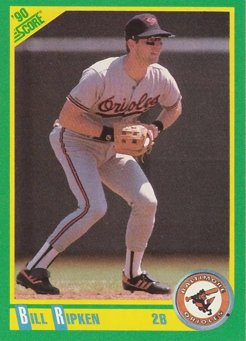 1990 Score #174 Billy Ripken EX Excellent Baltimore Orioles Baseball Card - Baseball Card Single