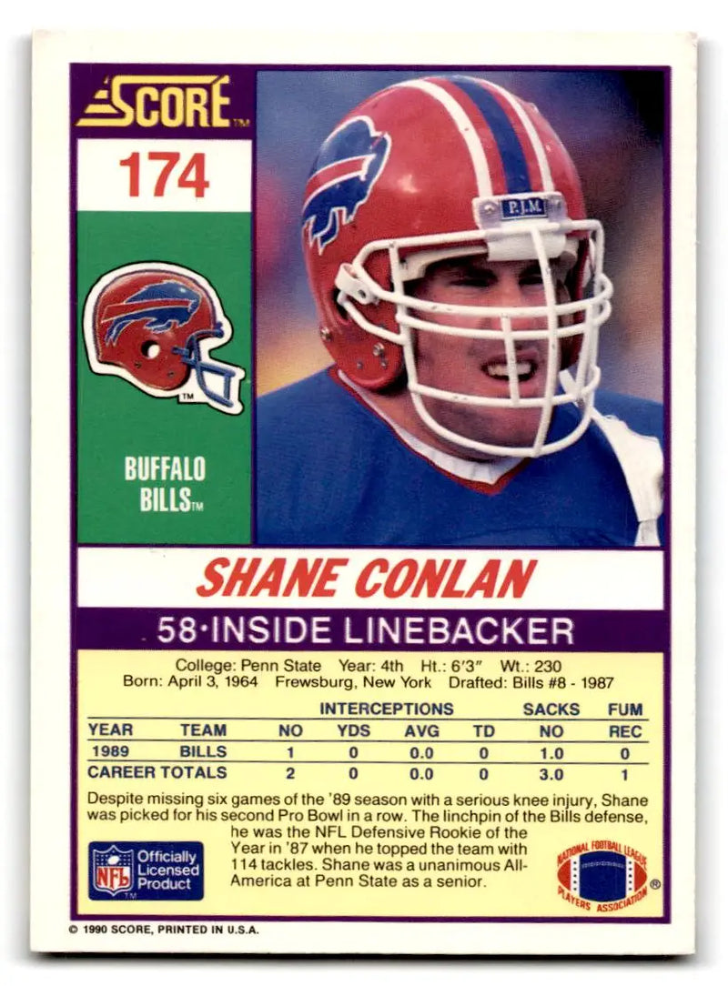1990 Score #174 Shane Conlan - Football Card Single