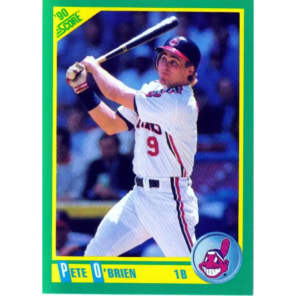 1990 Score #175 Pete O’Brien NM-MT Cleveland Indians Baseball Card - Baseball Card Single