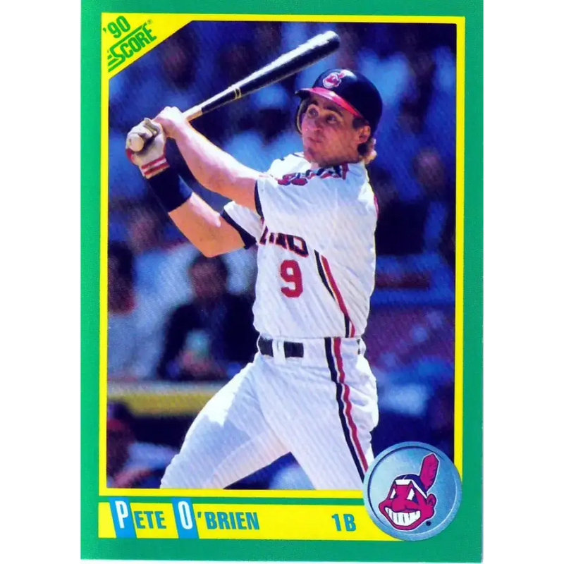 1990 Score #175 Pete O’Brien NM-MT Cleveland Indians Baseball Card - Baseball Card Single