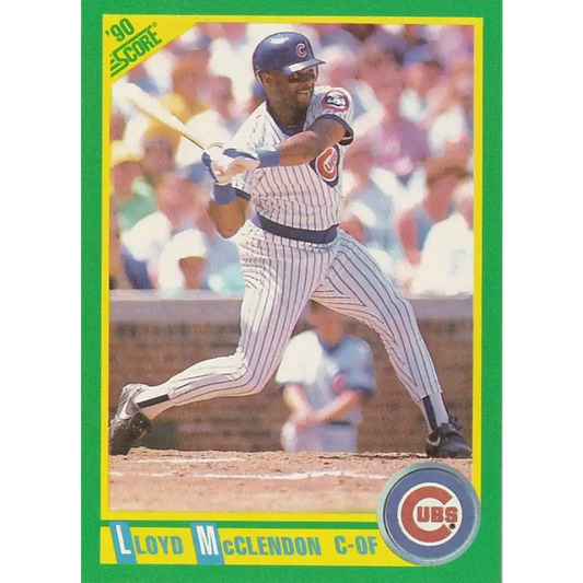 1990 Score #176b Lloyd McClendon COR NM-MT Chicago Cubs Baseball Card - Baseball Card Single