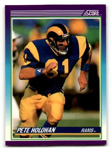 1990 Score #179 Pete Holohan Los Angeles Rams Football Cards EX/NM ID:57428 - Football Card Single