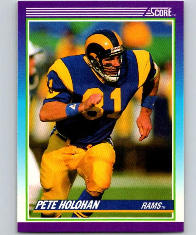 1990 Score #179 Pete Holohan NM-MT Los Angeles Rams Football Card - Football Card Single