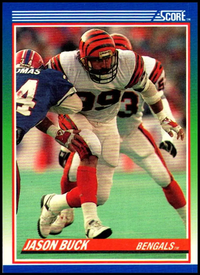 1990 Score #18 Jason Buck NM-MT Cincinnati Bengals Football Card - Football Card Single