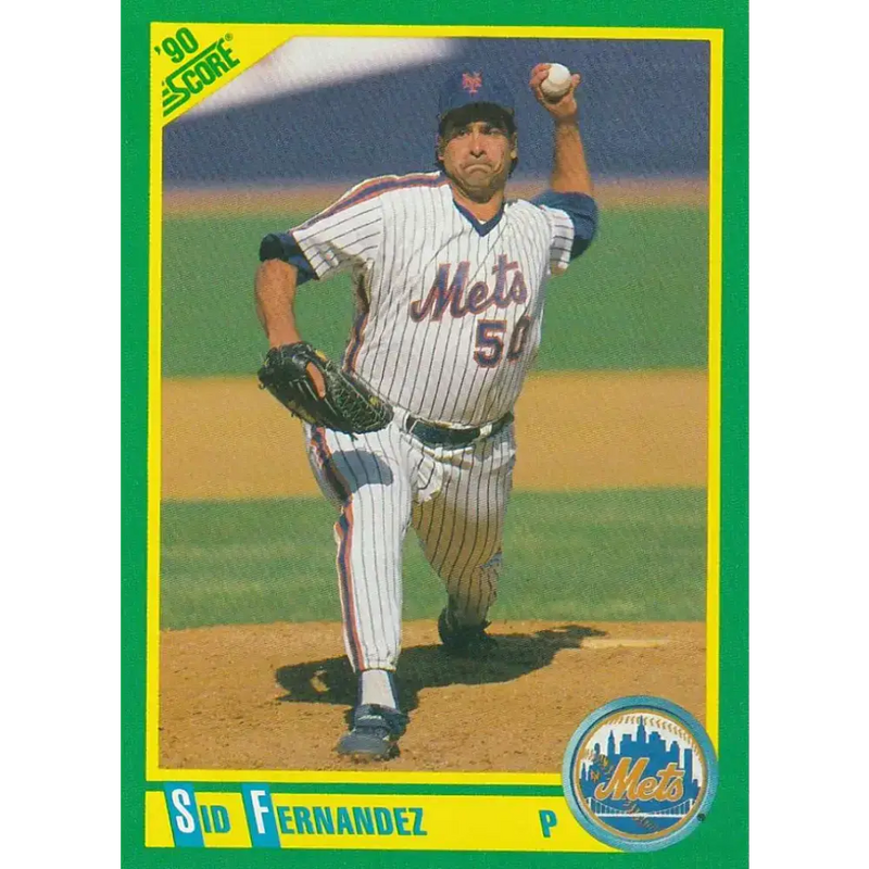 1990 Score #18 Sid Fernandez NM-MT New York Mets Baseball Card - Baseball Card Single