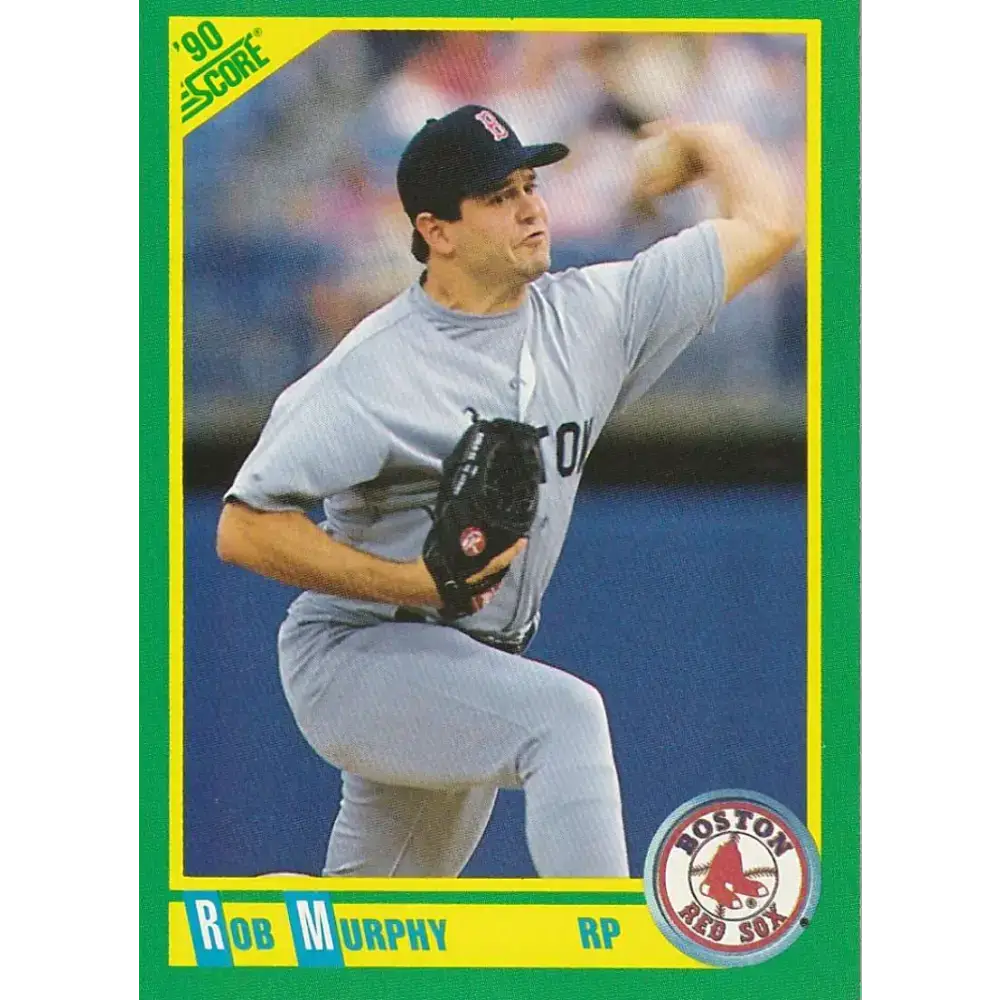 1990 Score #181 Rob Murphy NM-MT Boston Red Sox Baseball Card - Baseball Card Single