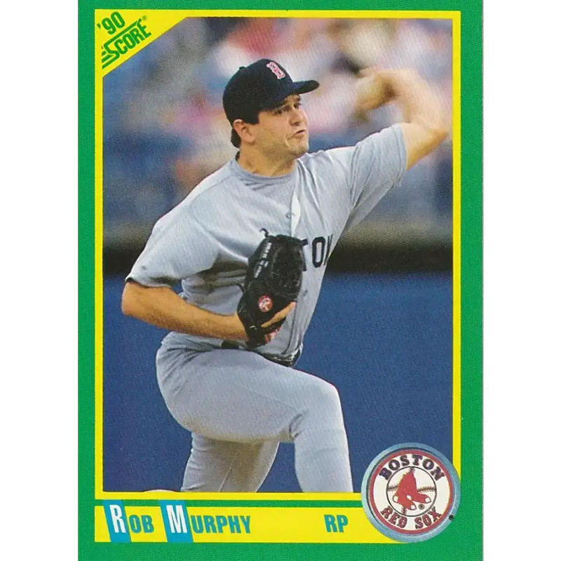 1990 Score #181 Rob Murphy NM-MT Boston Red Sox Baseball Card - Baseball Card Single