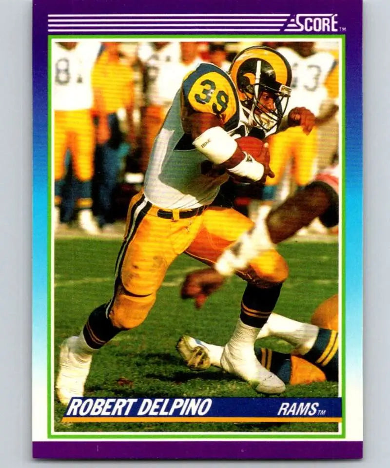 1990 Score #184 Robert Delpino NM-MT Los Angeles Rams Football Card - Football Card Single