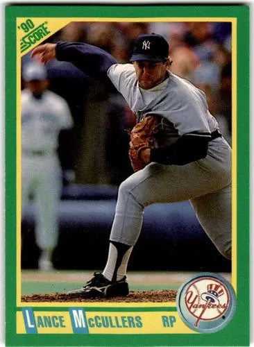 Original gloss 1990 Score Lance McCullers baseball card featuring Lance McCullers and Simply Sandoval