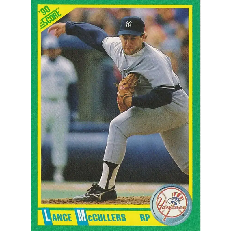 1990 Score #186 Lance McCullers NM-MT New York Yankees Baseball Card - Baseball Card Single