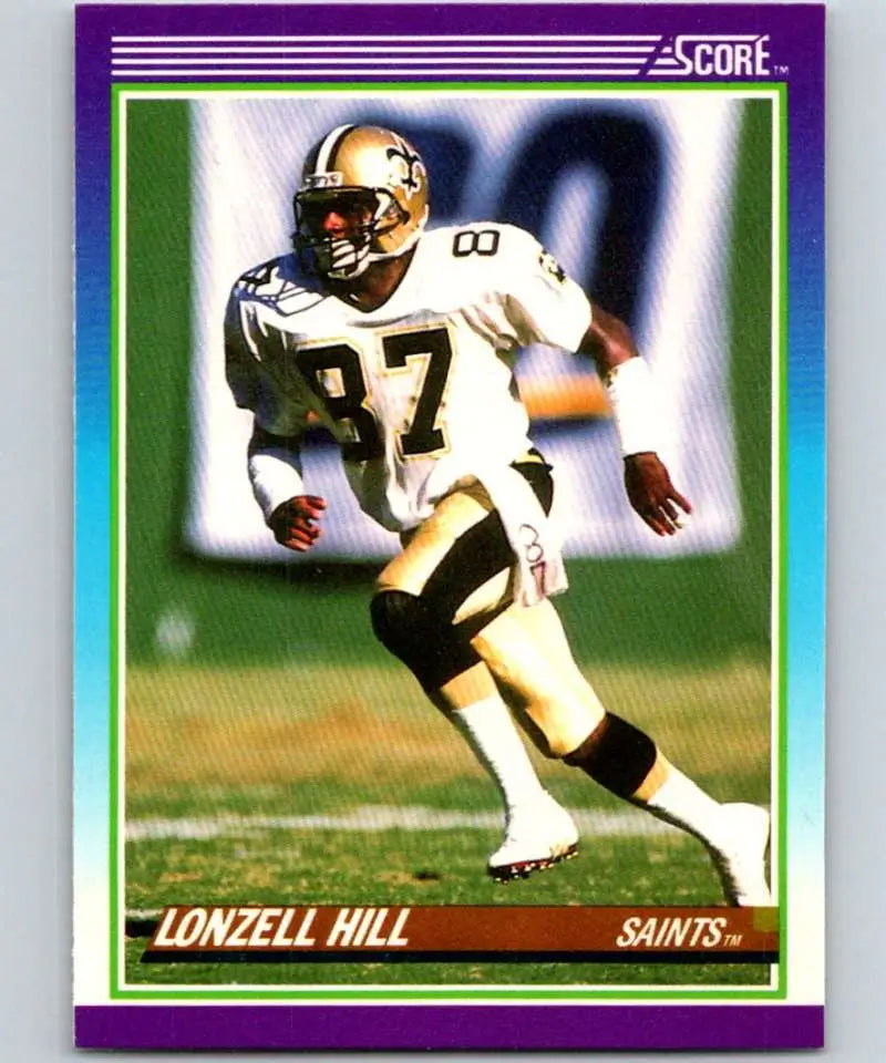 1990 Score #187 Lonzell Hill NM-MT New Orleans Saints Football Card - Football Card Single
